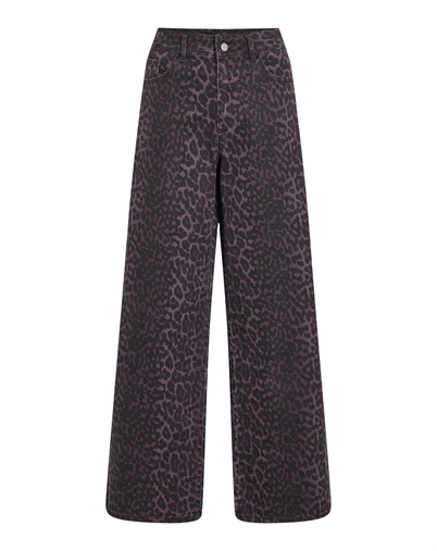 Vila - ViChia Colorful Leo Jeans - Fig Leopard